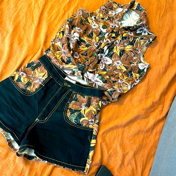 Tahasa Pants - Vintage Tahasa short set S